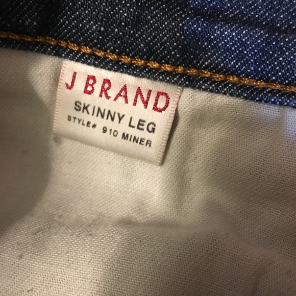 J Brand Dark Blue Mid Rise Skinny Leg Jeans - Picture 3 of 8